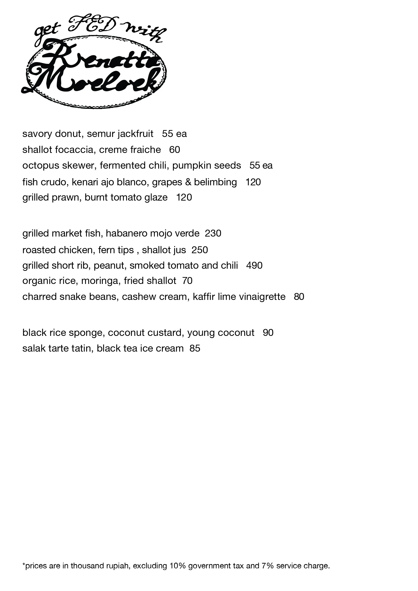 christmas menu